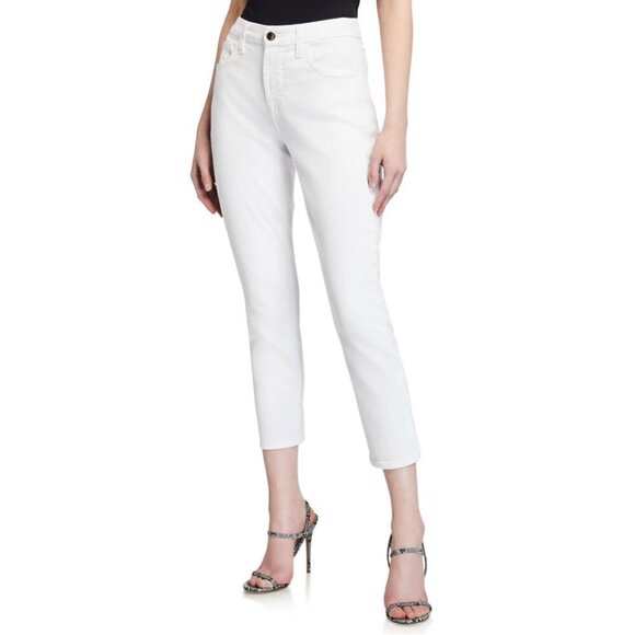 NWT Jen7 by 7 for All Mankind Size 2 Cropped Skinny Jeans White MSRP $99 - Picture 1 of 12